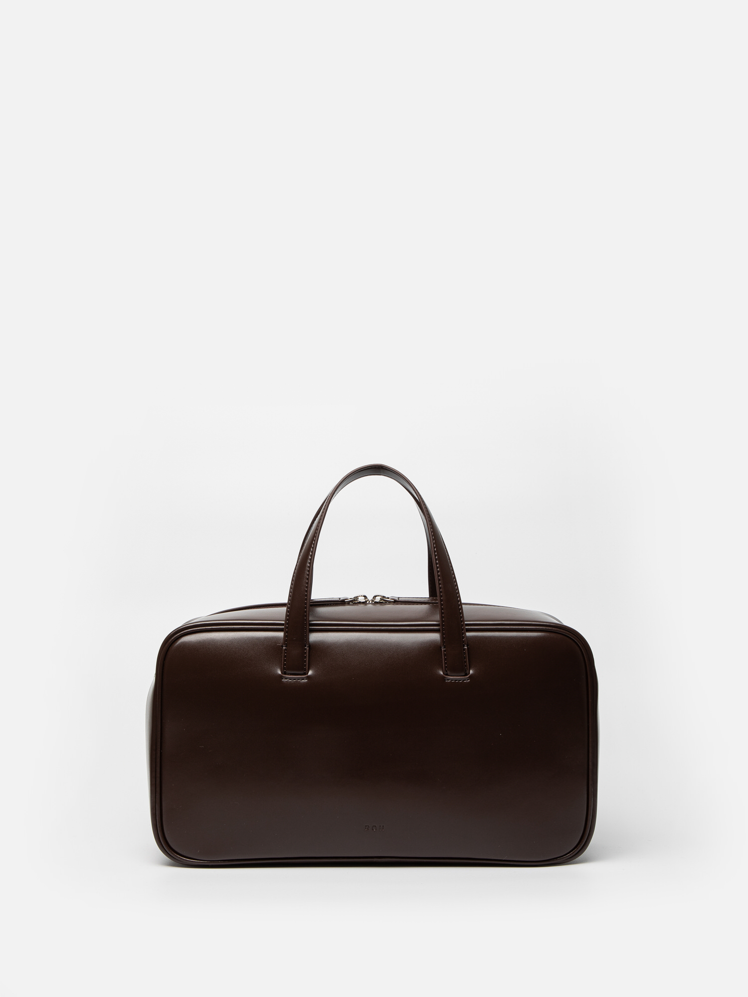 ★ROH SEOUL★ Tin square tote bag Glossy brownie brown RLL23 ROH SEOUL STORE - Large Tin square tote bag Glossy brownie