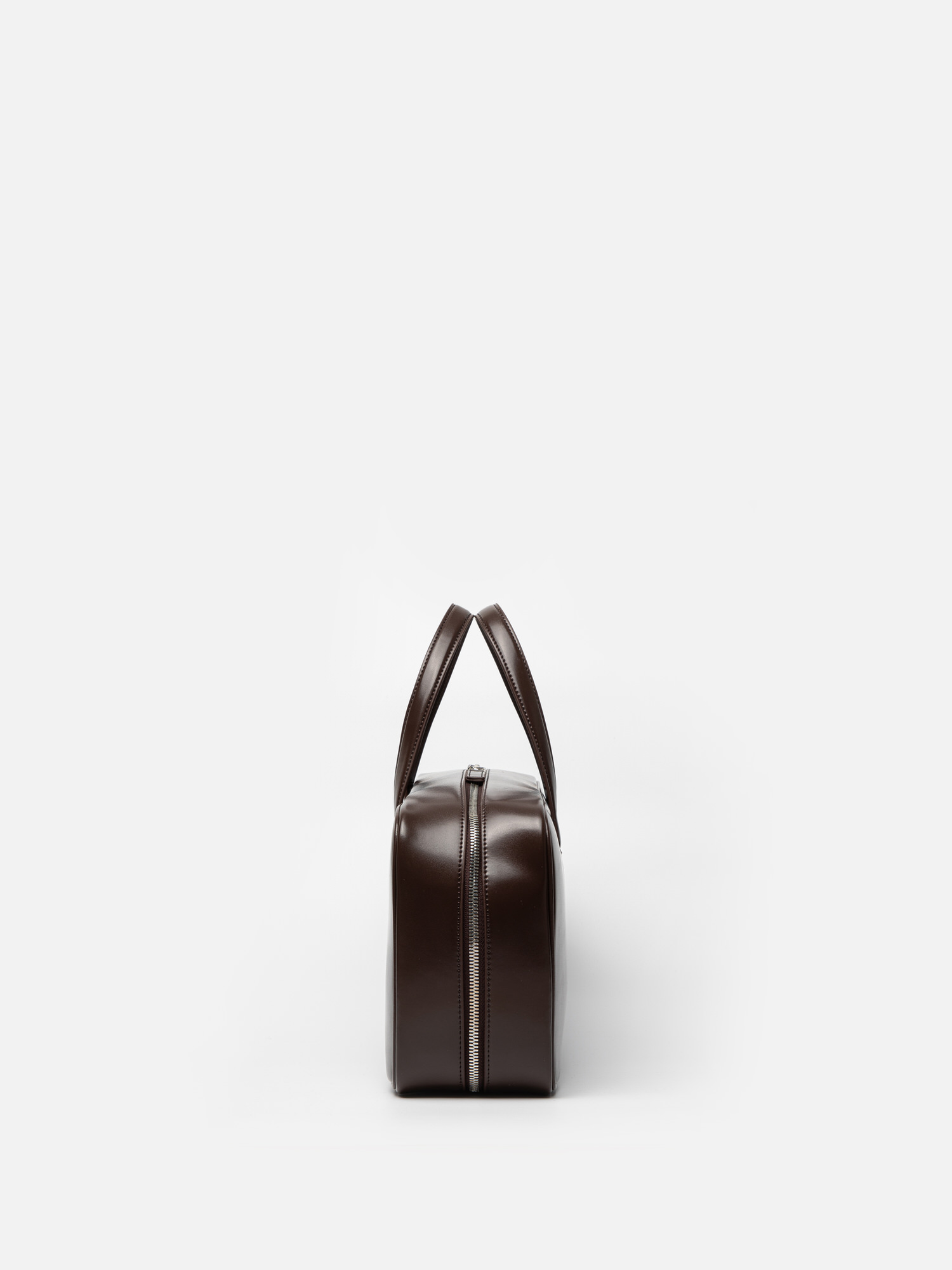 ROH SEOUL STORE - Large Tin square tote bag Glossy brownie