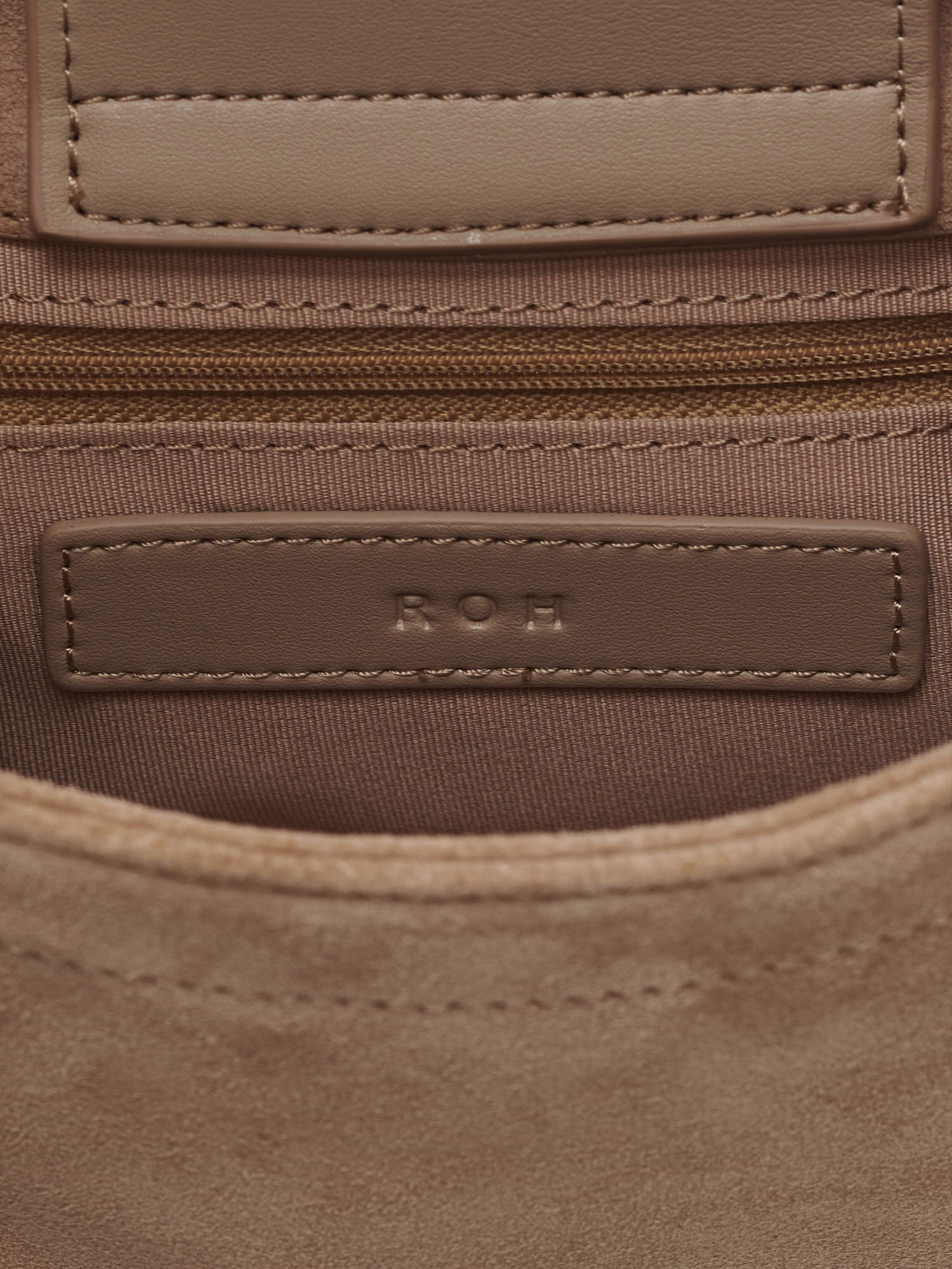 ◆ROH SEOUL◆ Curly tote bag Suede Coral beige RLL24FC8URB 로서울