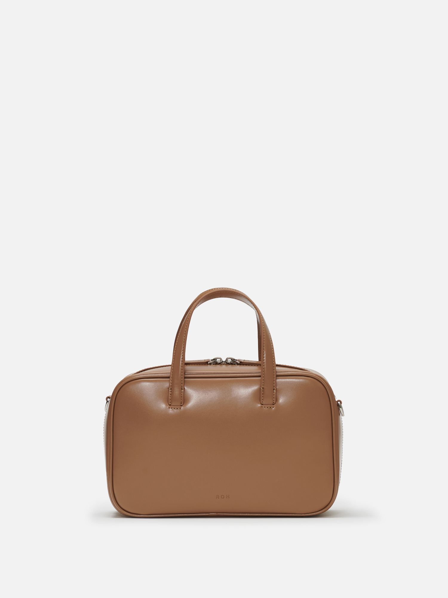ショルダーバッグ ROH SEOUL Large Tin square tote bag Glossy caramel RLL24FA1X ROH SEOUL Large Tin square tote bag Glossy caramel RLL24FA1X