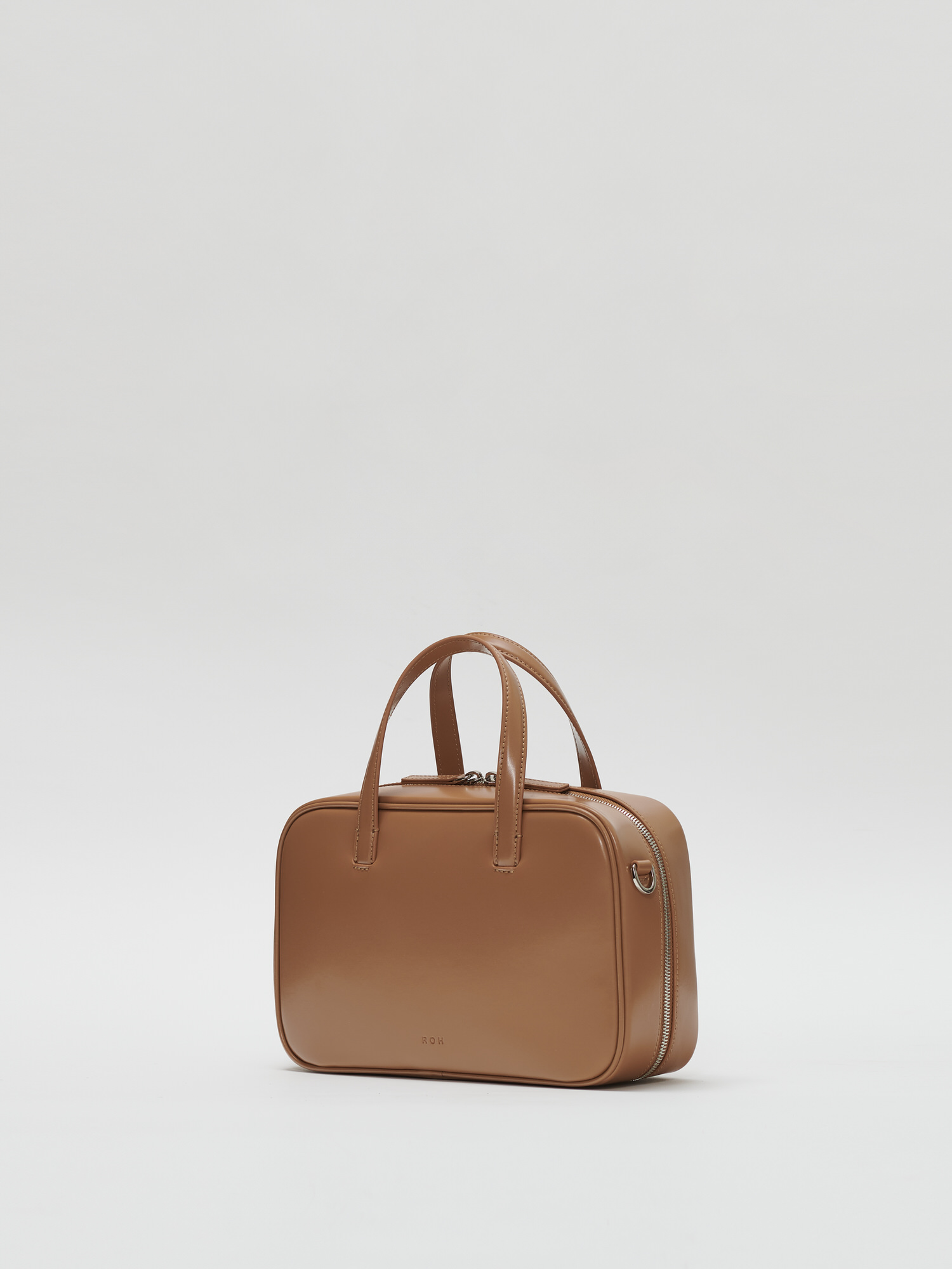 ★ROH SEOUL★ Tin square tote bag Glossy brownie brown RLL23 ROH SEOUL STORE - Large Tin square tote bag Glossy brownie