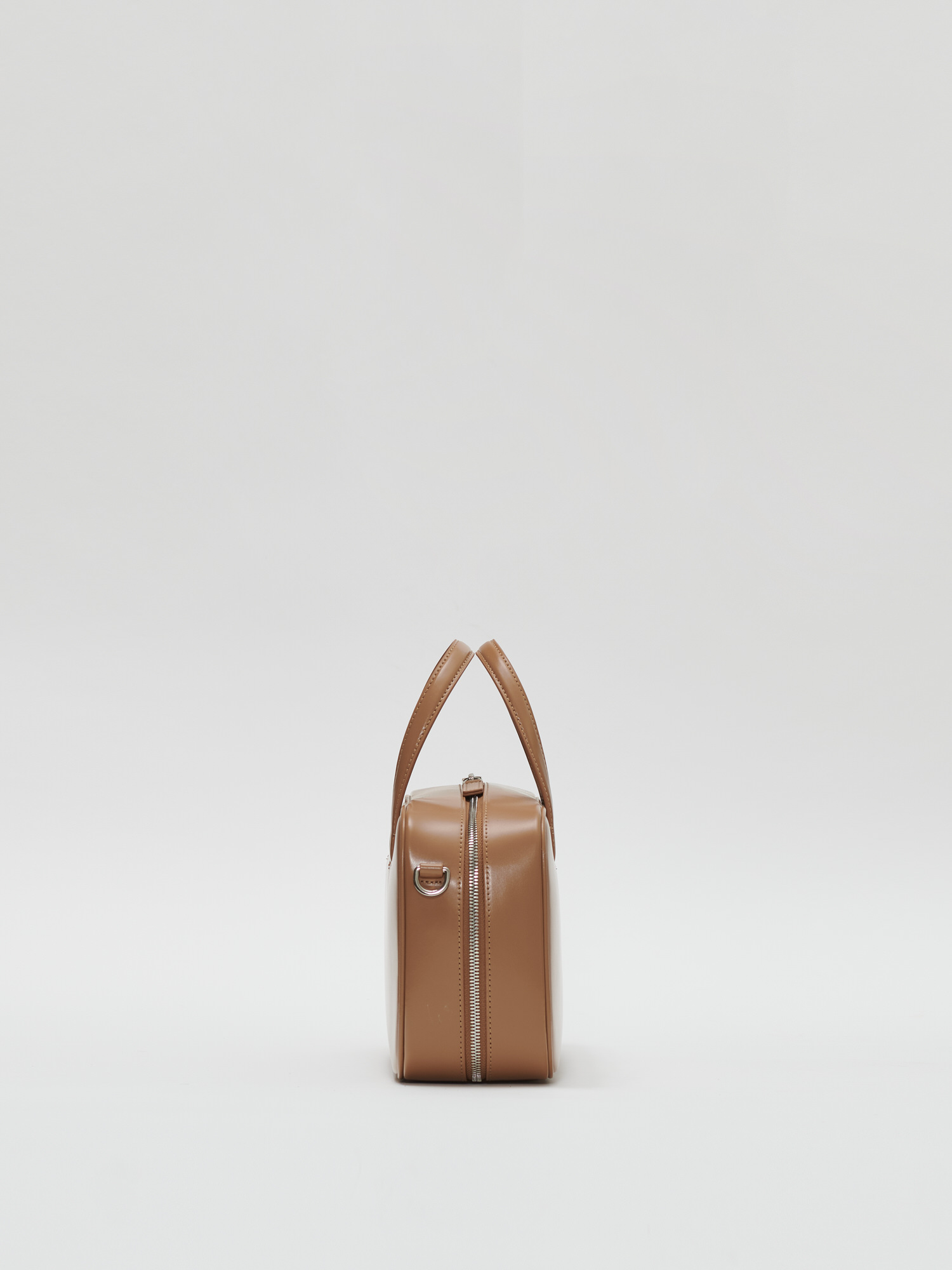 ROH SEOUL STORE - Medium Tin square tote bag Glossy caramel