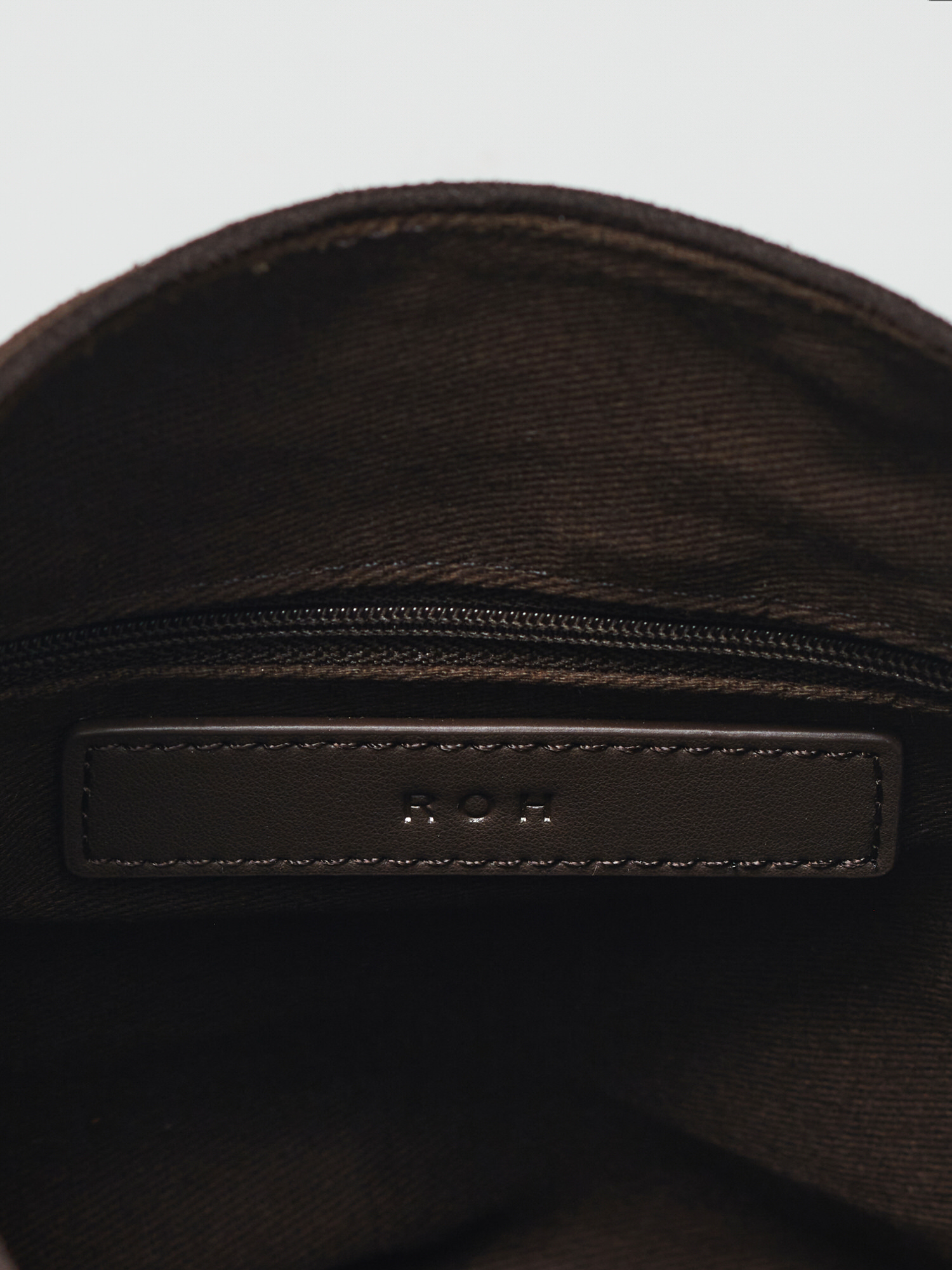 ROH SEOUL STORE - Mini Pulpy hobo bag Suede Umber - ROH SEOUL