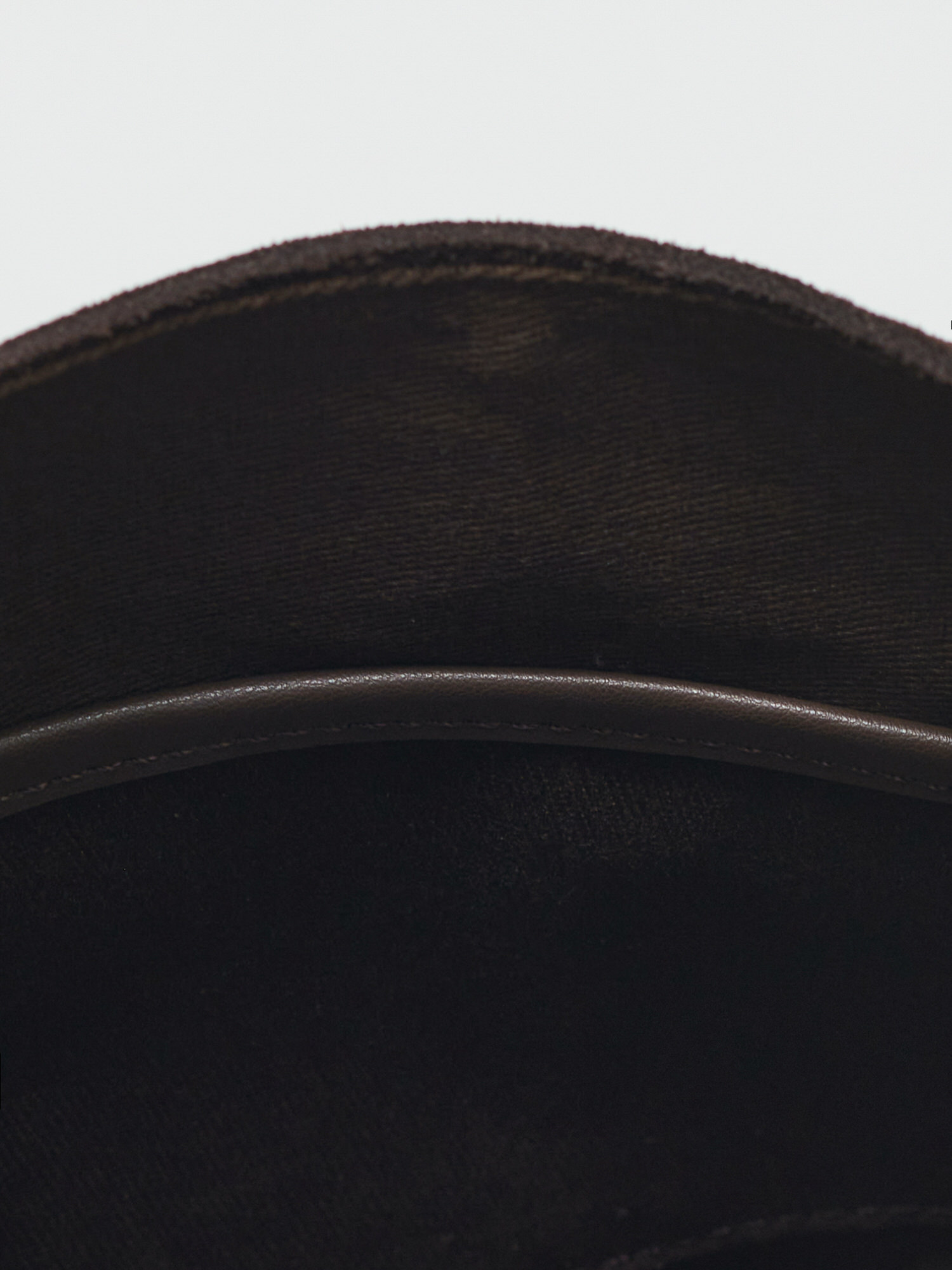 ROH SEOUL STORE - Mini Pulpy hobo bag Suede Umber - ROH SEOUL