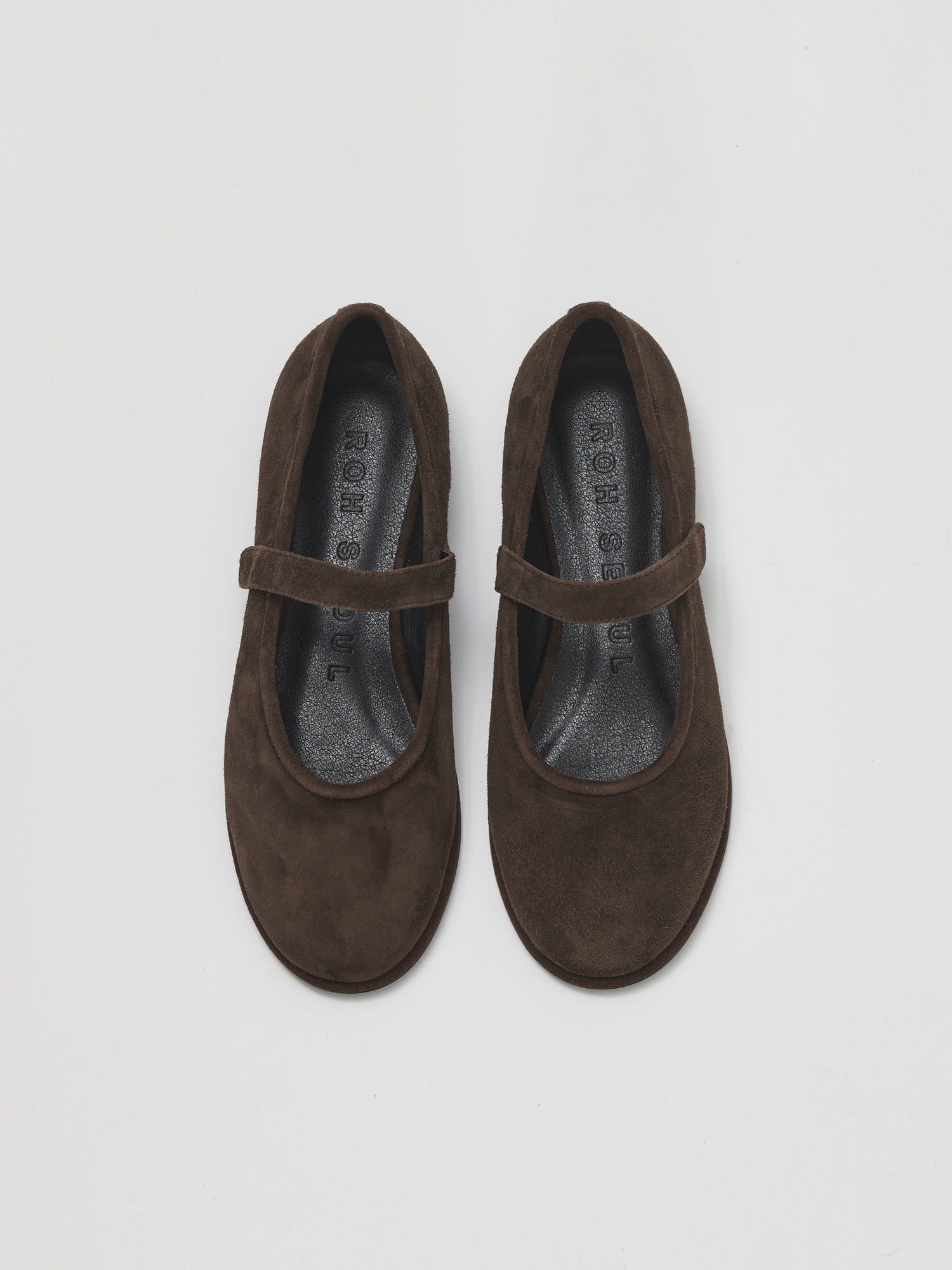 ★ROH SEOUL★ Danghye mary jane shoes Suede Cocoa RSH24FB1UC ROH SEOUL STORE - Danghye mary jane shoes Suede Cocoa - ROH