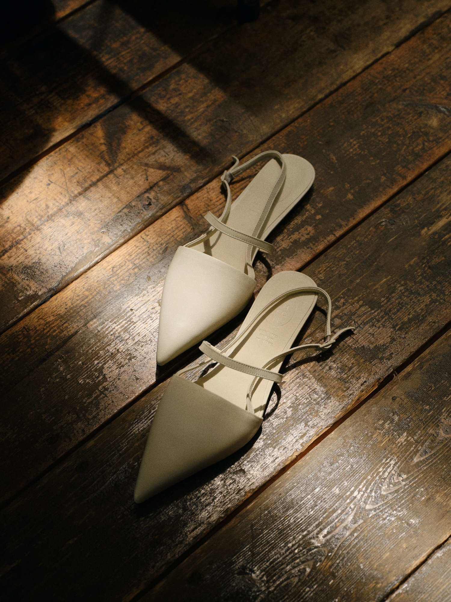 ★ROH SEOUL★ Pointed flat slingback Ivory RSH24FH3DIV ROH SEOUL STORE - Pointed flat slingback Ivory - ROH SEOUL