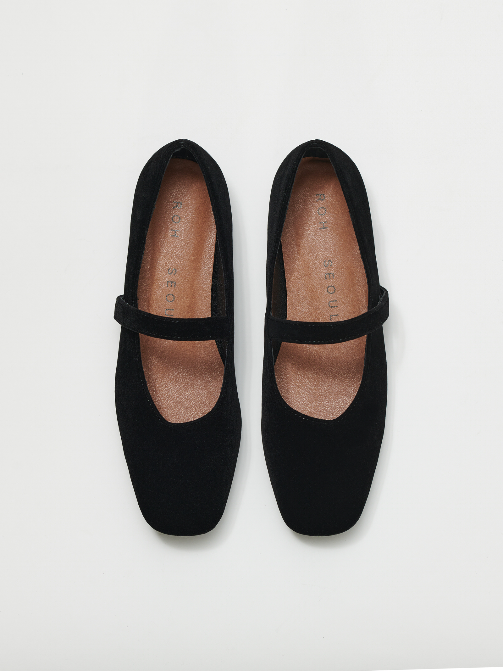 ROH SEOUL STORE - Rowie mary jane shoes Velvet Black - ROH SEOUL
