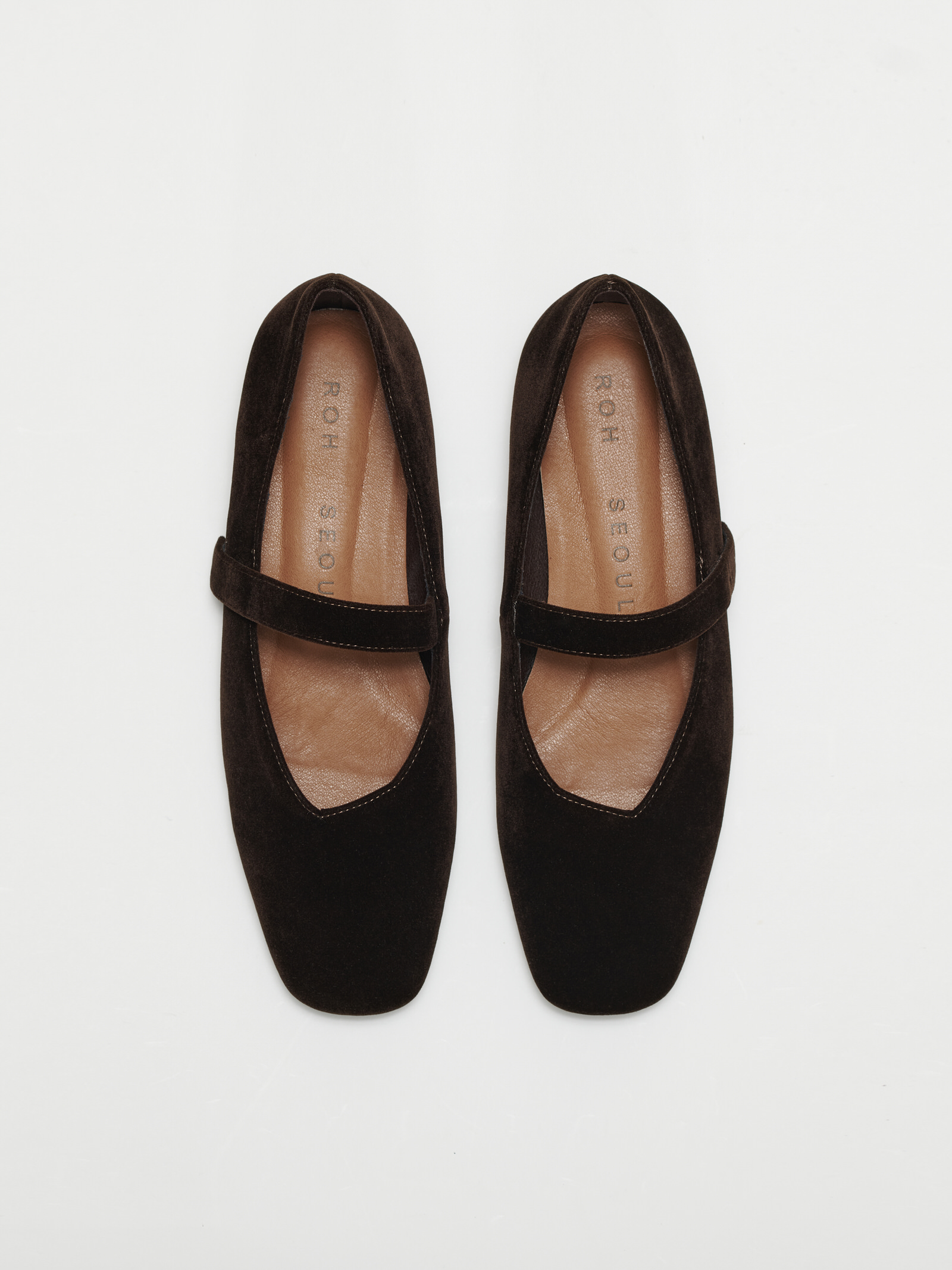 ★ROH SEOUL★ Danghye mary jane shoes Velvet Umber RSH23FB1H ROH SEOUL STORE - Danghye mary jane shoes Velvet Umber - ROH