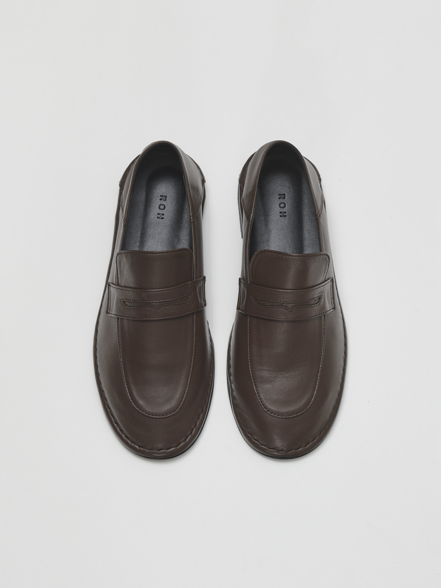 ★ROH SEOUL★ Tender flat loafer Brownie brown RSH24FH1DBN ROH SEOUL STORE - Tender flat loafer Brownie brown - ROH SEOUL