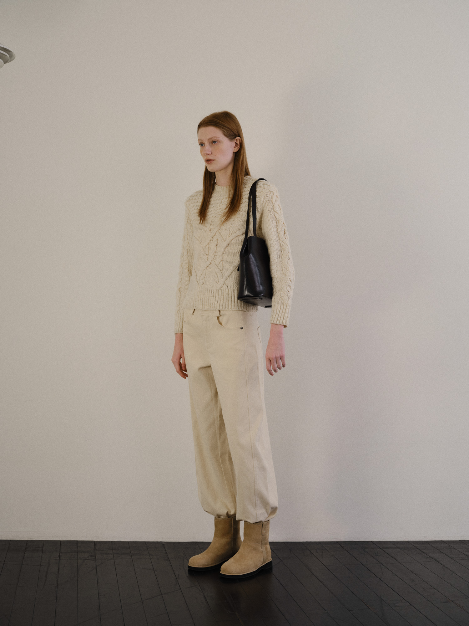 ★ROH SEOUL★ Twinfaced ankle boots Beige m1037_1366850 ROH SEOUL STORE - Twin-faced ankle boots Beige - ROH SEOUL