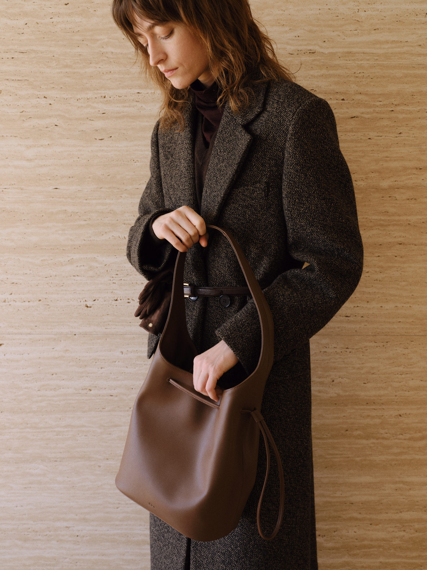 【ROH SEOUL】韓国人気/送料関税込 ★ Large Merlin hobo bag ★ ROH SEOUL STORE - Large Merlin hobo bag Black - ROH SEOUL