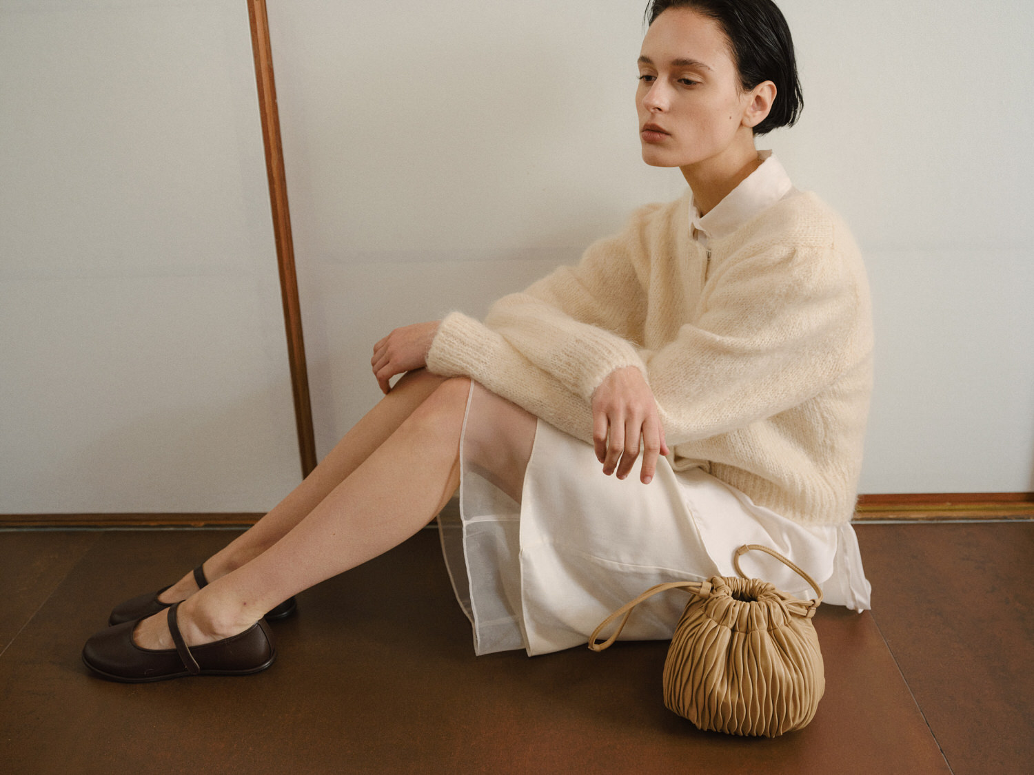 ROH SEOUL STORE - Danghye mary jane shoes Umber - ROH SEOUL