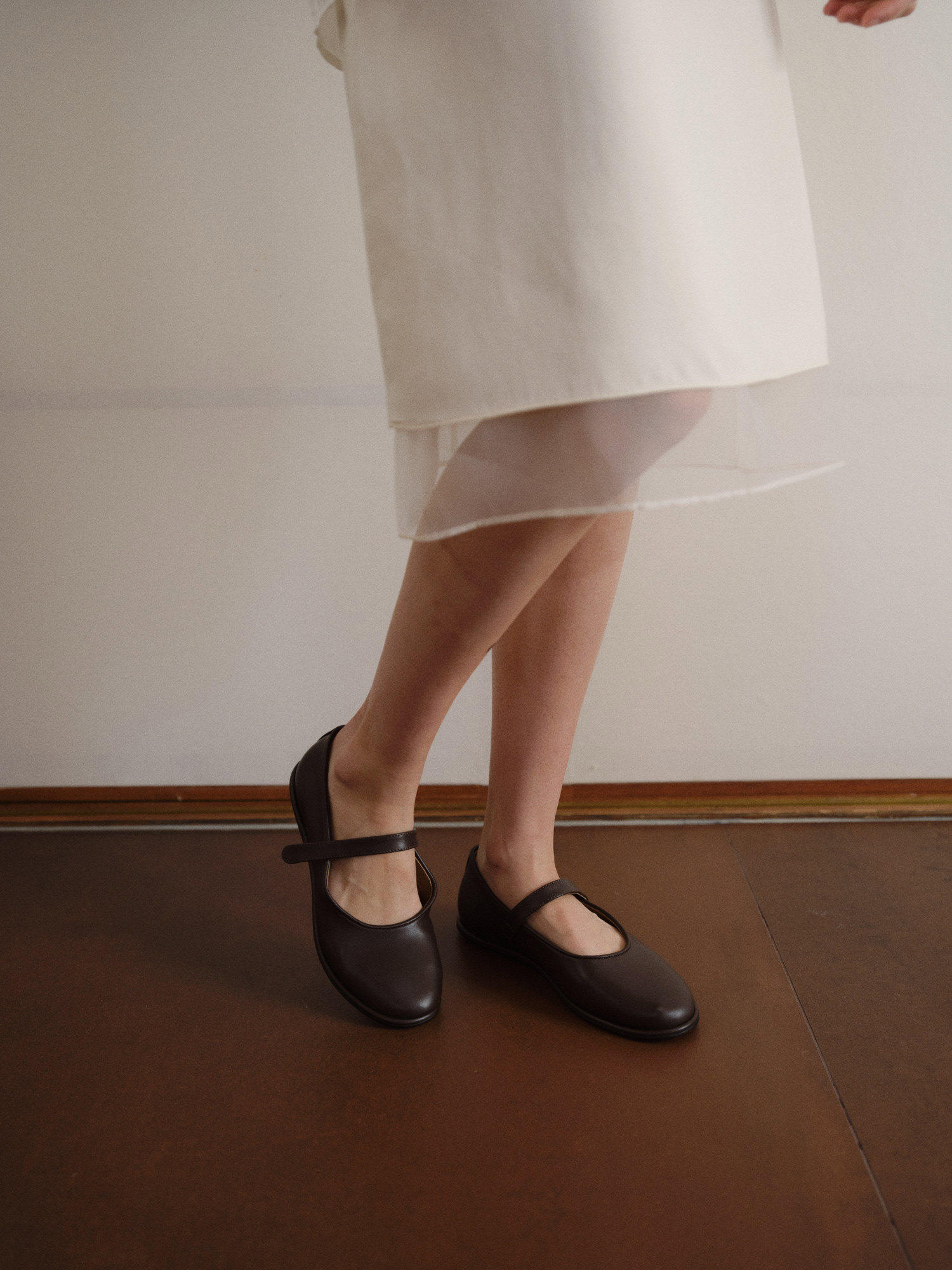 ROH SEOUL STORE - Danghye mary jane shoes Umber - ROH SEOUL