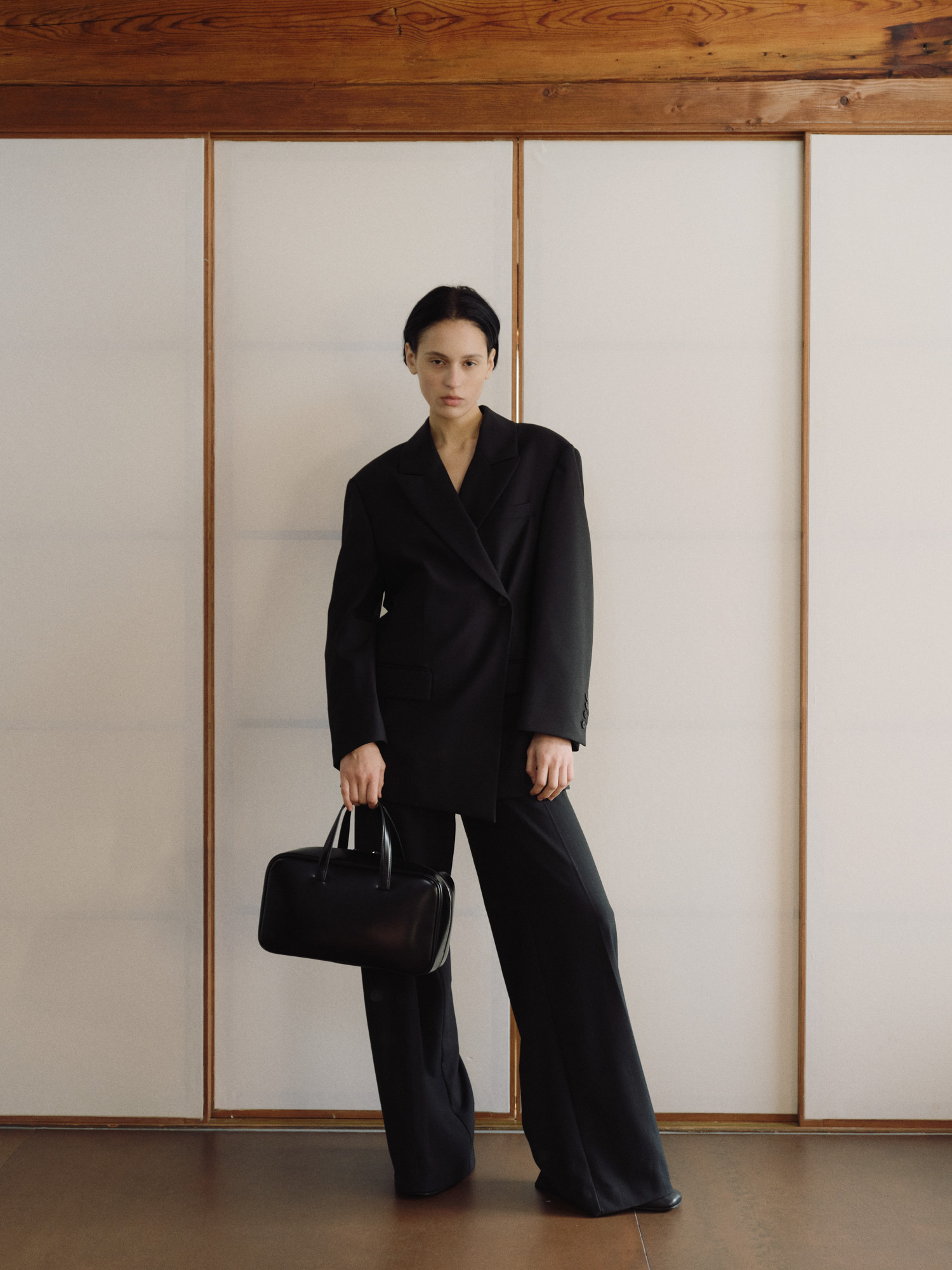「高評価！」注目のレビュ Tin Large - STORE SEOUL ROH square black Glossy bag tote バッグ