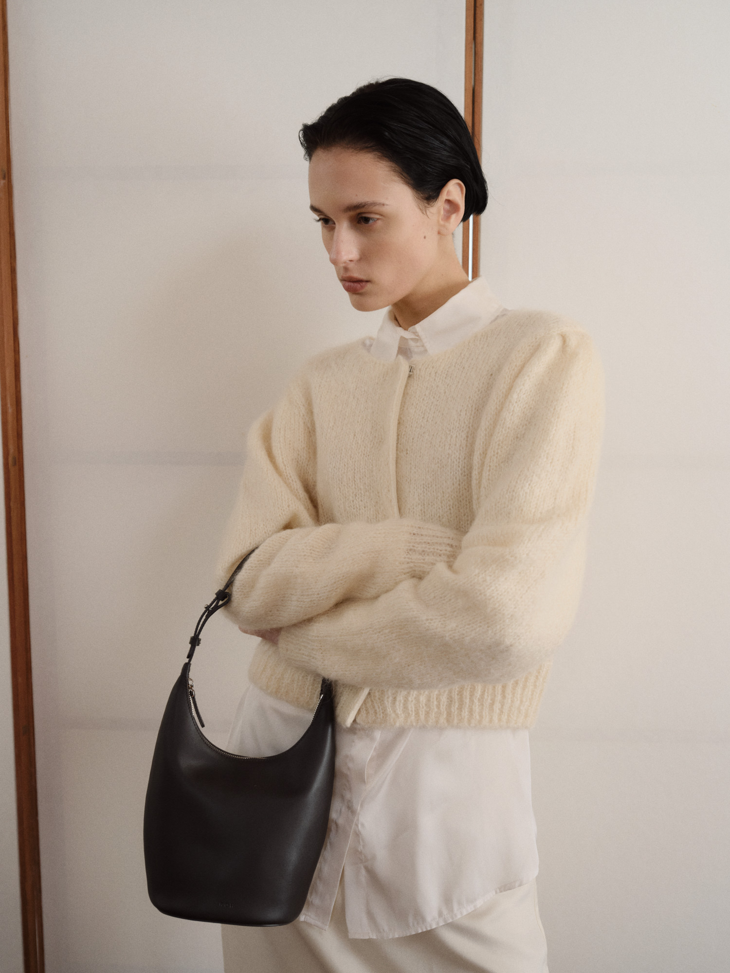 ★ROH SEOUL★ Mini Around hobo bag Nylon Umber m1037_1451828 ROH SEOUL STORE - Mini Around hobo bag Taupe - ROH SEOUL