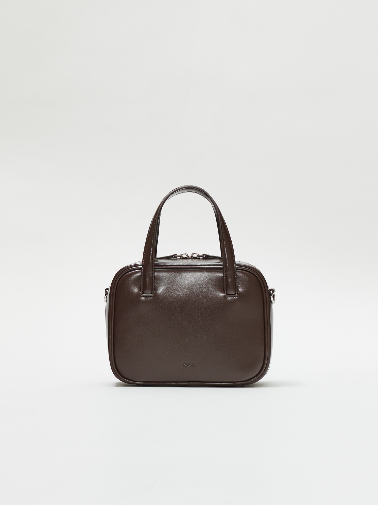 ROH SEOUL STORE - Mini Tin square tote bag Glossy brownie