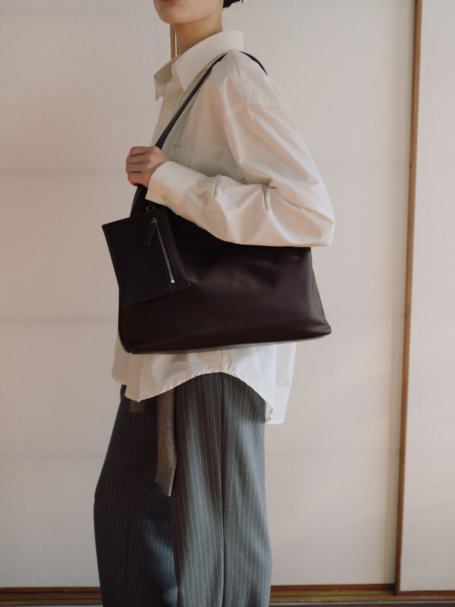 ROH SEOUL STORE - Pulpy hobo bag Nylon Umber - ROH SEOUL