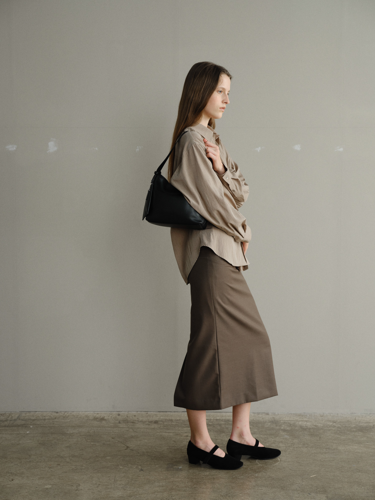 ROH SEOUL STORE - Mini pulpy hobo bag Black - ROH SEOUL