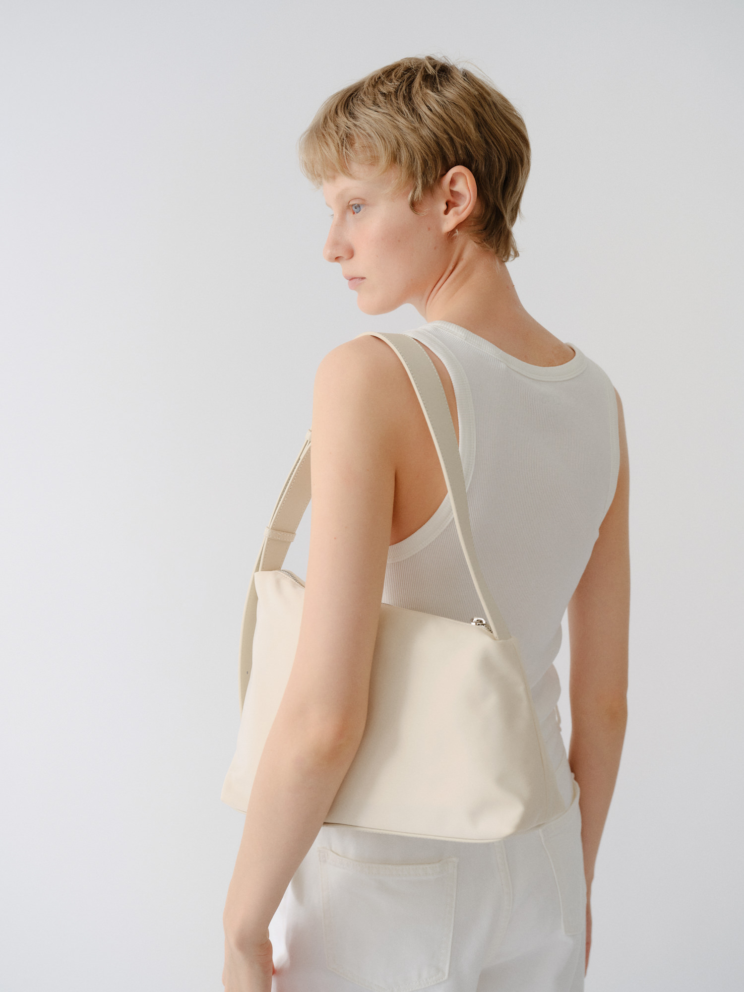 ROH SEOUL STORE - Rowie shoulder bag Nylon Ivory - ROH SEOUL