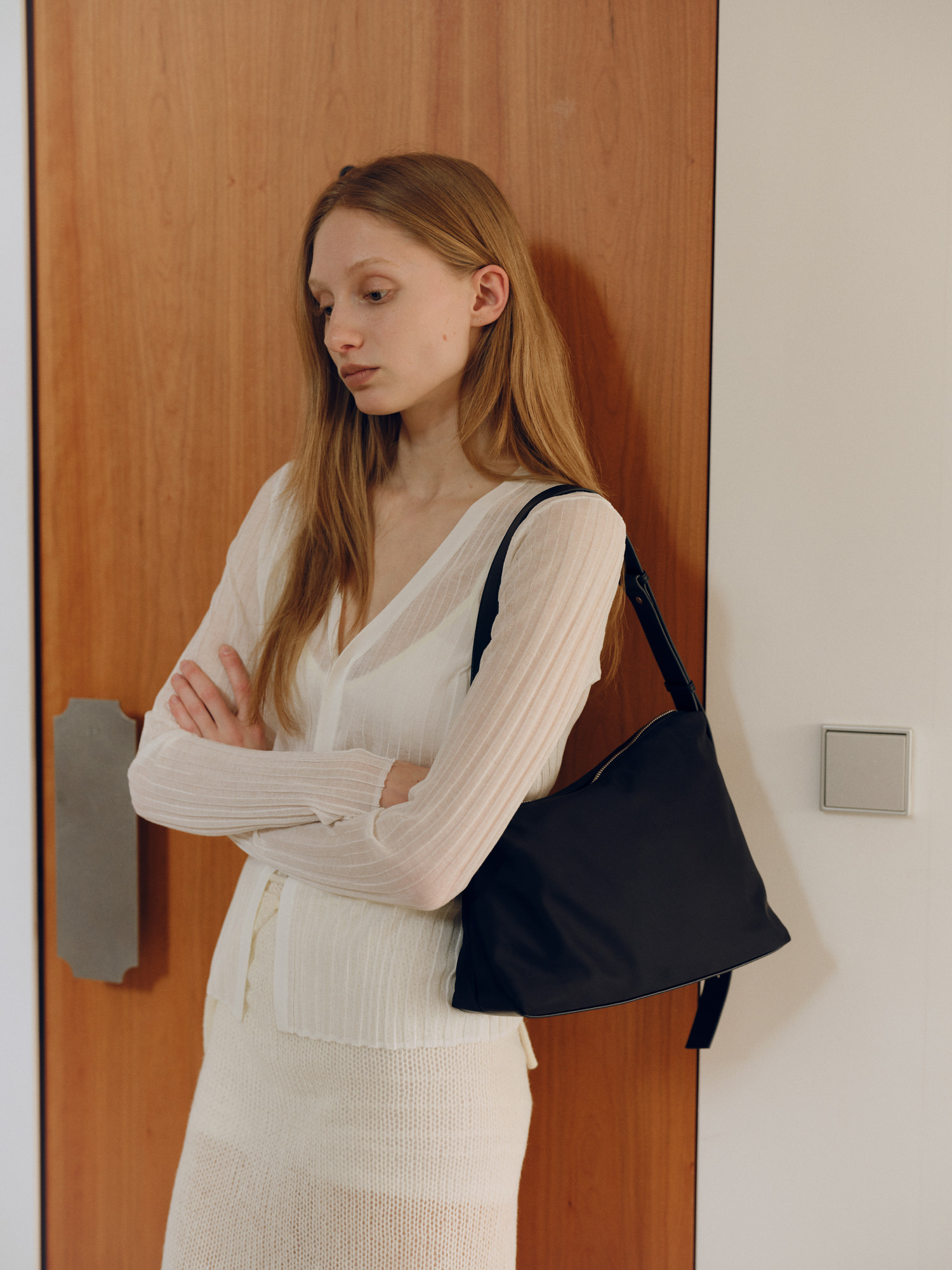 ROH SEOUL STORE - Rowie shoulder bag Nylon Black - ROH SEOUL