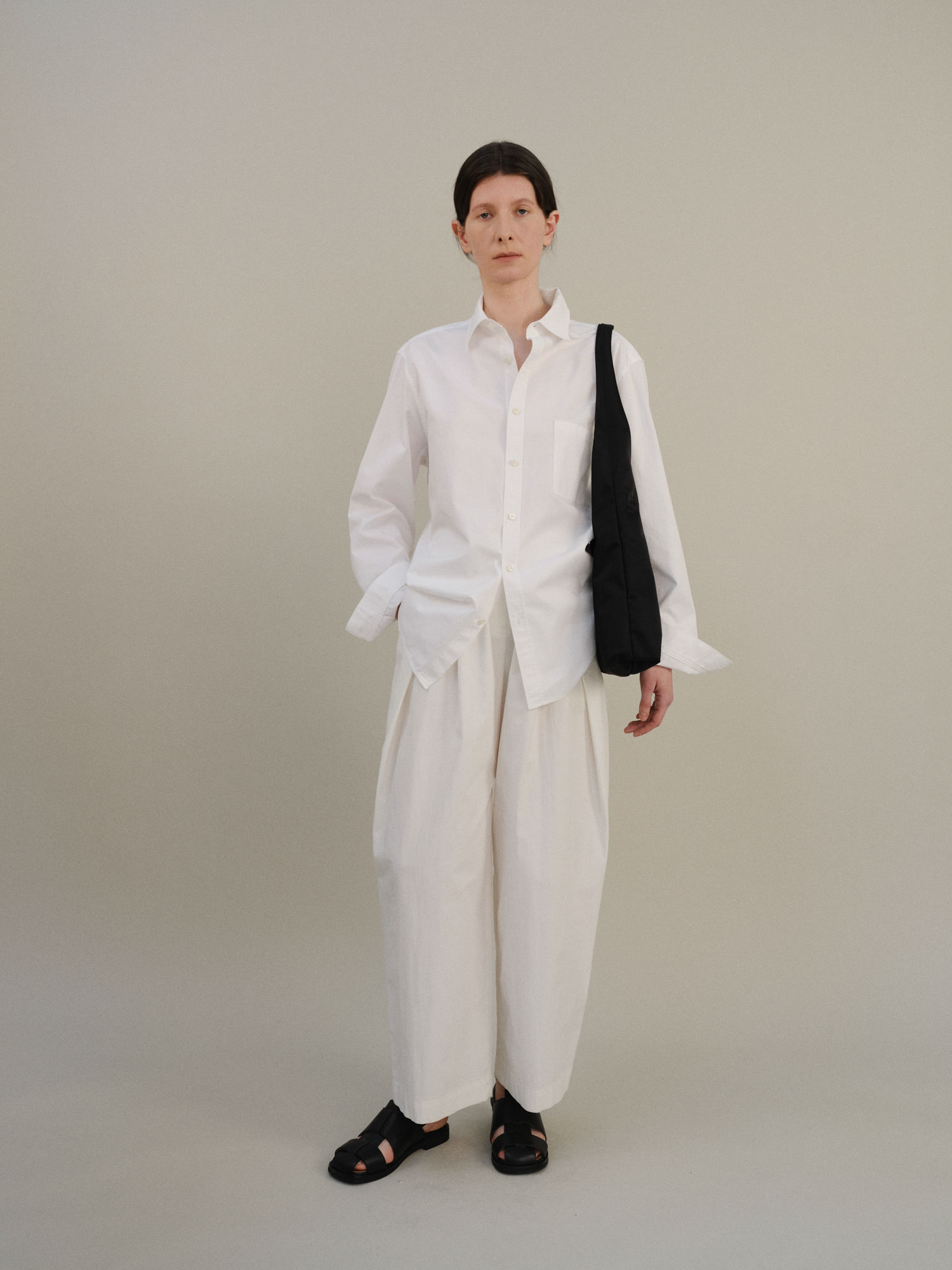 ROH SEOUL STORE - Annie hobo bag Nylon Black - ROH SEOUL