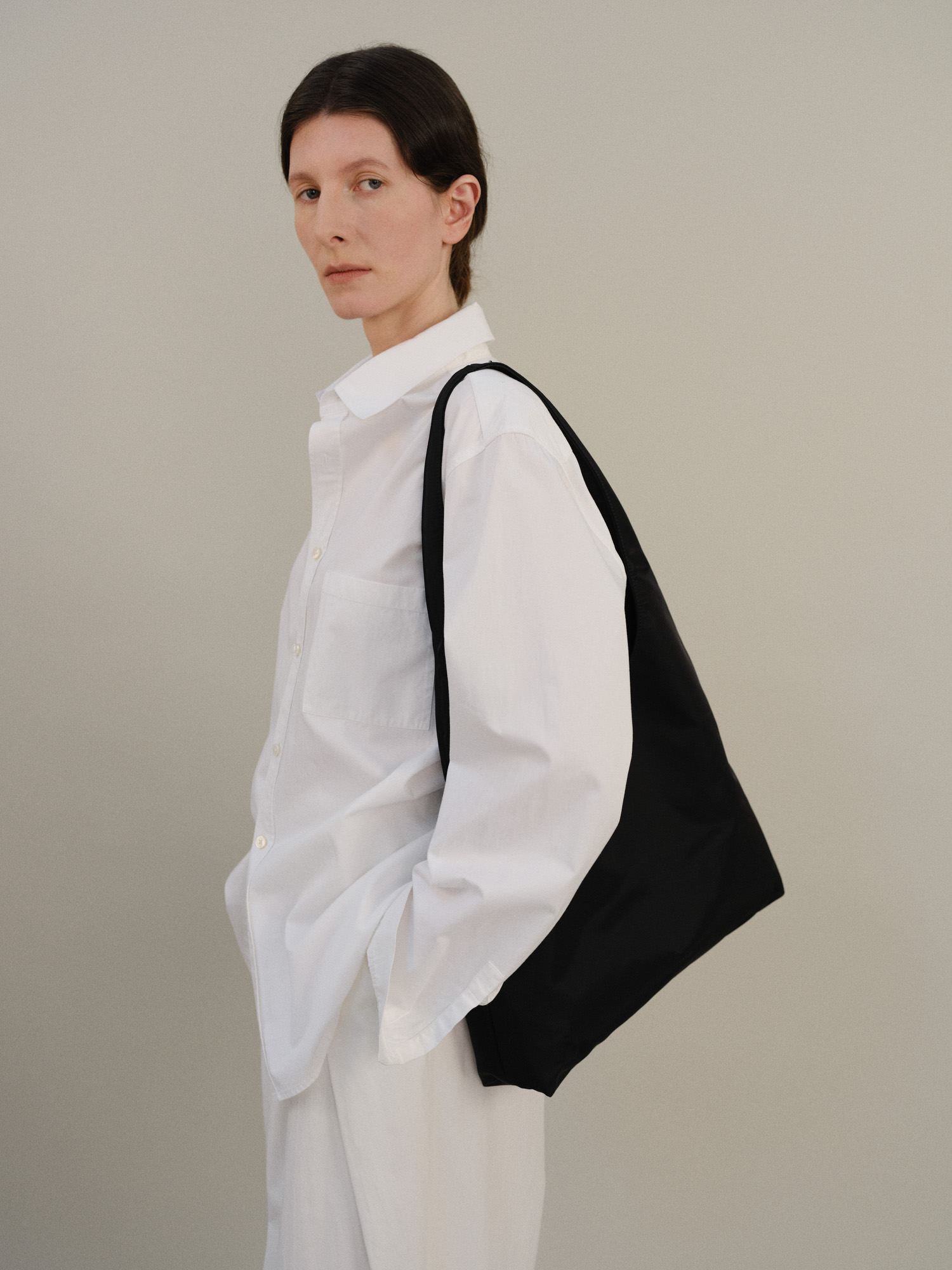 ROH SEOUL STORE - Annie hobo bag Nylon Black - ROH SEOUL