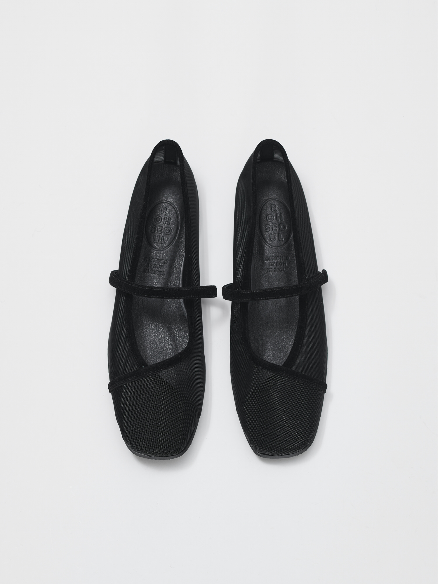 ROH SEOUL STORE - Rowie mary jane shoes Mesh Black - ROH SEOUL