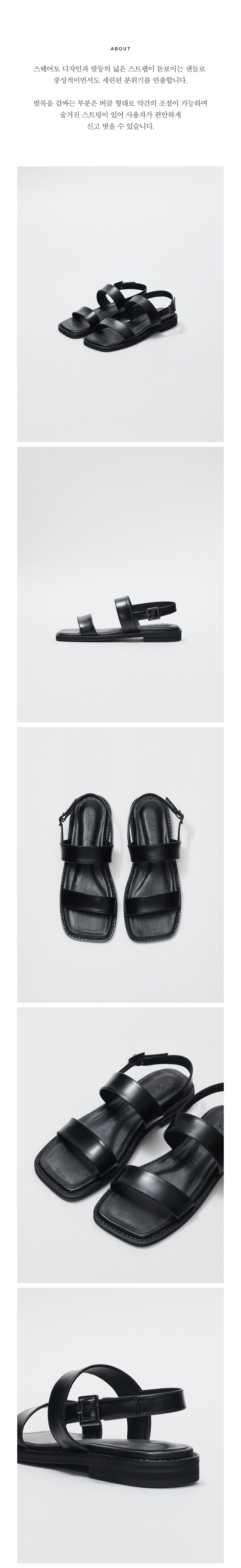 ★ROH SEOUL★ Tom sandals Black m1037_1451834 ROH SEOUL STORE - Tom sandals Black - ROH SEOUL